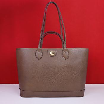 Kitlife GUCCI Ophidia Gg Supreme Tote Bag Brown - 38.5 x 28.5 x 15 cm