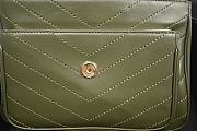 kitlife Saint Laurent Khaki Leather Medium Niki Green - 28 x 20 x 8.5 cm - 3