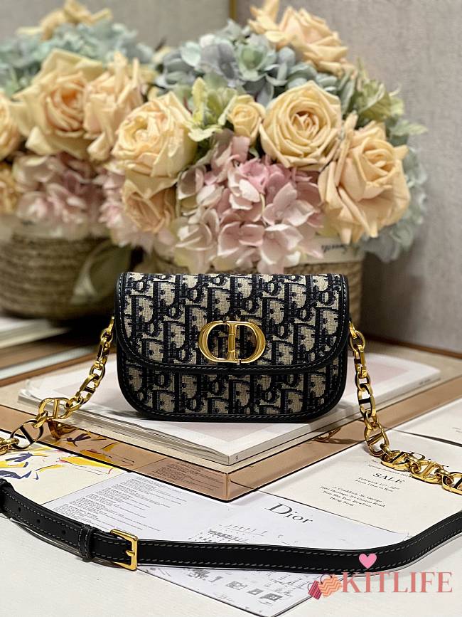 Kitlife 30 Montaigne Avenue Blue Dior Oblique Jacquard - 18 x 4.5 x 10 cm - 1