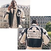 Kitlife Louis Vuitton Leather Mix Teddy sporty dark blue jacket - SML - 1