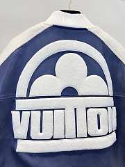 Kitlife Louis Vuitton Leather Mix Teddy sporty dark blue jacket - SML - 6