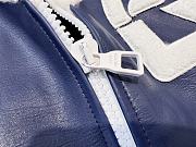 Kitlife Louis Vuitton Leather Mix Teddy sporty dark blue jacket - SML - 3
