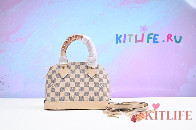 Kitlife Louis Vuitton Alma Ebene Azur BB Handbag - N41221 - 23.5 x 17.5 x 11.5 cm - 1