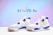 Kitlife SB x Jordan 4 Sapphire White Royal Blue Gum Sneaker - 1
