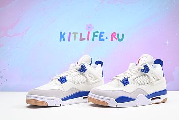 Kitlife SB x Jordan 4 Sapphire White Royal Blue Gum Sneaker