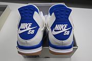 Kitlife SB x Jordan 4 Sapphire White Royal Blue Gum Sneaker - 4