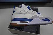 Kitlife SB x Jordan 4 Sapphire White Royal Blue Gum Sneaker - 3