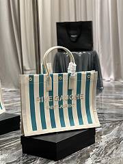 Kitlife YSL Rive Gauche Tote Bag in Acqua/White - 509415 - 48x36x16 cm - 2