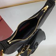 VALENTINO Mini VLogo Hobo Shoulder Bag Black - 20x12x4 cm - 5