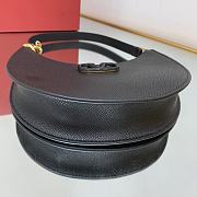 VALENTINO Mini VLogo Hobo Shoulder Bag Black - 20x12x4 cm - 3