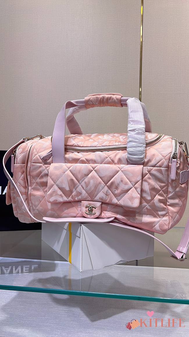 Kitlife CHANEL 2023 2way Duffle Bag Pink - 51 x 23 x 20 cm - 1