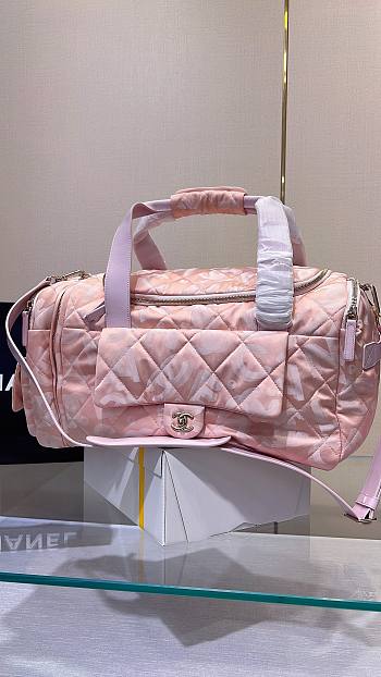 Kitlife CHANEL 2023 2way Duffle Bag Pink - 51 x 23 x 20 cm