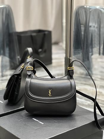 Saint Laurent Charlie Medium Shoulder Bag in Black Bag - 23 x 17 x 4 cm