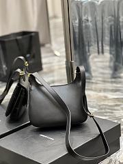 Saint Laurent Charlie Medium Shoulder Bag in Black Bag - 23 x 17 x 4 cm - 4