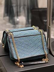 SAINT LAURENT Niki Baby Crinkled Leather-trimmed Tweed Shoulder Bag - 28 x 20.5 x 8.5 cm - 4