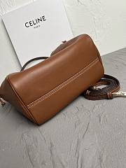 CELINE MINI CUIR CABAS TOTE BROWN - 22x17x15 CM - 3