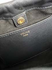 CELINE MINI CUIR CABAS TOTE BLACK - 22x17x15 CM - 4