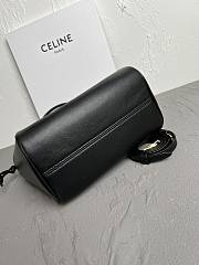 CELINE MINI CUIR CABAS TOTE BLACK - 22x17x15 CM - 6