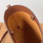 Celine Cuir Triomphe Small Bucket Shoulder Bag Natural/Tan - 22×18×13 CM - 5