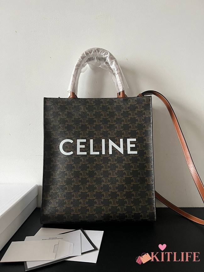 Kitlife Celine Vertical Cabas Black - 28.5 x 33 x 8 cm  - 1