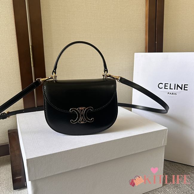 Kitlife Celine Lisa Mini Besace Black - 15.5X11.5X5 cm - 1