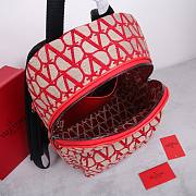 Valentino Garavani La Troisieme Toile lconographe Red Backpack - 40 x 30 x 23 cm - 5
