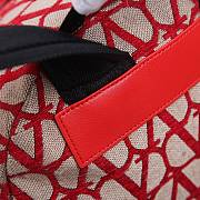 Valentino Garavani La Troisieme Toile lconographe Red Backpack - 40 x 30 x 23 cm - 3