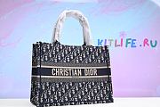 Forubags10 Dior Colored Jacquard Canvas Book Tote 36.5*28*5cm - 1
