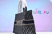 Forubags10 Dior Colored Jacquard Canvas Book Tote 36.5*28*5cm - 3
