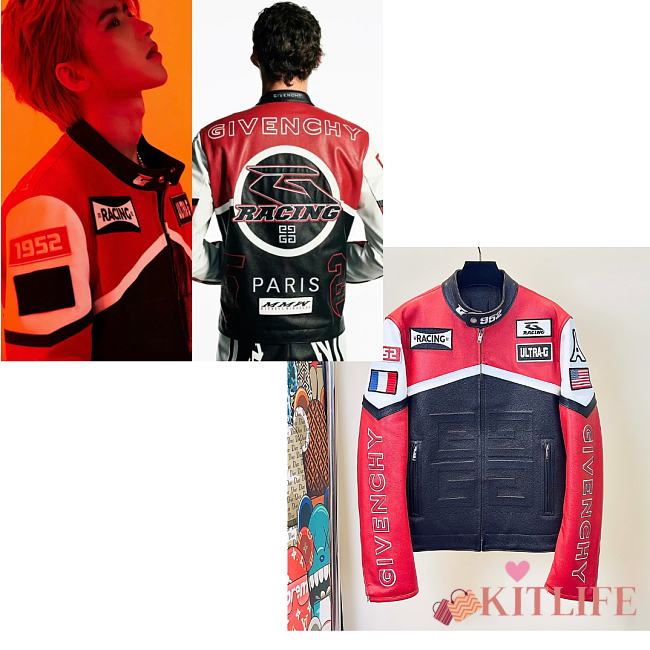 Kitlife Givenchy RED Leather jacket - S.M.L - 1