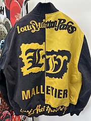 LOUIS VUITTON MIX CANVAS LEATHER BOMBER  jacket - S.M.L - 3