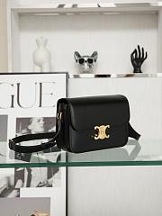 Kitlife Celine Triomphe Black Bag – 22 x 16 x 8 cm - 4