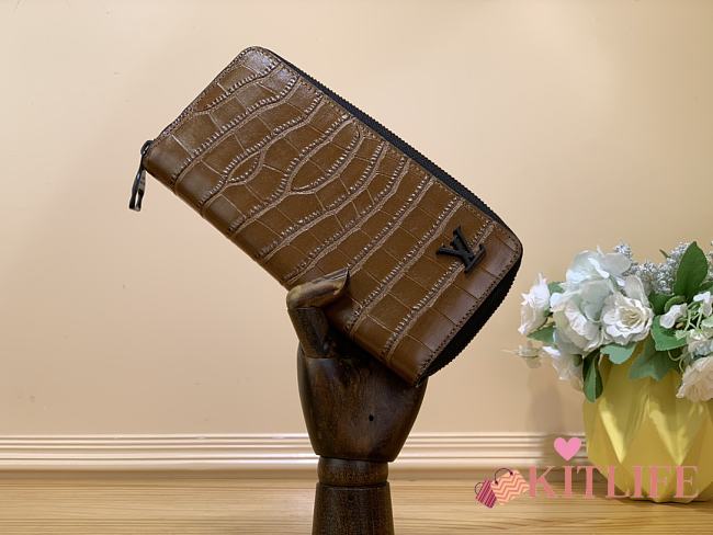 Kitlife Louis Vuitton Pocket Organiser Zippy brown - 7.5 x 11.1 x 1 cm - 1