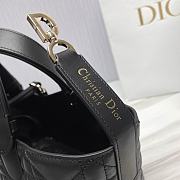 DIOR TOUJOURS BAG Black Macrocannage Calfskin Black - 23 x 15 x 15 cm - 2
