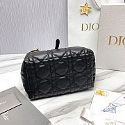DIOR TOUJOURS BAG Black Macrocannage Calfskin Black - 23 x 15 x 15 cm - 3