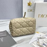 DIOR TOUJOURS BAG Black Macrocannage Calfskin Beige - 23 x 15 x 15 cm - 3