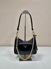 Kitlife Re-Nylon and brushed leather mini-bag Black - 22 x 19.5 x 6 cm - 1