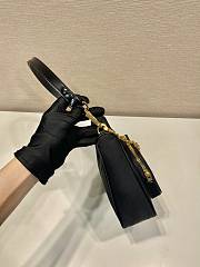 Kitlife Re-Nylon and brushed leather mini-bag Black - 22 x 19.5 x 6 cm - 3