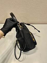 Kitlife Prada Re-Nylon and brushed leather Black bag - 17.5 x 22.5 x 12 cm - 5