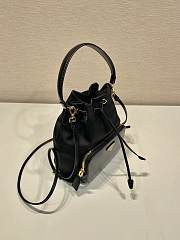 Kitlife Prada Re-Nylon and brushed leather Black bag - 17.5 x 22.5 x 12 cm - 3