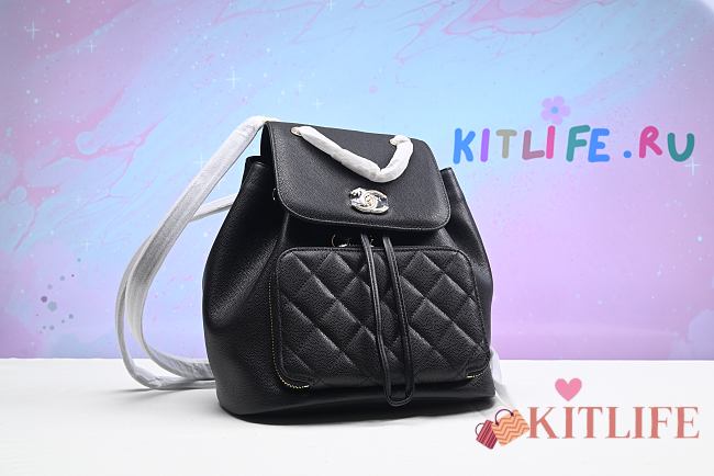 Kitlife Chanel Black Backpack - 26 x 24 x 14 cm - 1