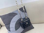 Chanel Black Vanity Pearl Chain Gold Hardware - 11 x 8.8 x 7 cm - 1