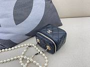 Chanel Black Vanity Pearl Chain Gold Hardware - 11 x 8.8 x 7 cm - 3