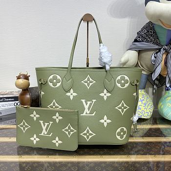 Kitlife Louis Vuitton Neverfull Green bag - 32 x 29 x 17 cm