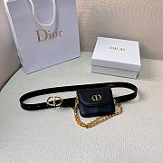 DIOR BOBBY BELT WITH REMOVABLE POUCH BLACK  - 1
