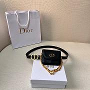 DIOR BOBBY BELT WITH REMOVABLE POUCH BLACK  - 4
