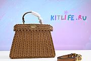 Kitlife Fendi Iconic Peekaboo Brown Bag - 27 x 21 x 11 cm - 1