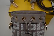 Kitlife Fendi 8BS010 AFIS MINI MON TRESOR Bag Gray - 12x18x10 cm - 2