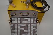 Kitlife Fendi 8BS010 AFIS MINI MON TRESOR Bag Gray - 12x18x10 cm - 5