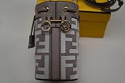 Kitlife Fendi 8BS010 AFIS MINI MON TRESOR Bag Gray - 12x18x10 cm - 6